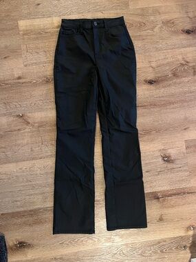 ‘Princess Polly’ Faux Leather Straight-Leg Pants